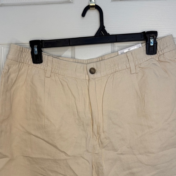 NWT H&M Men's Tan Linen Shorts - Picture 3 of 8